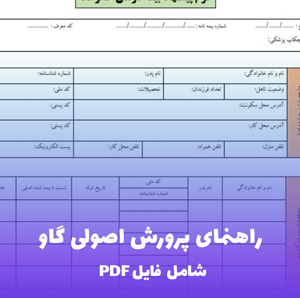 راهنمای پرورش اصولی گاو فایل PDF | از شیرگیری تا مدیریت گله